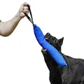Dingo Gear Nylcot Bite Tug for The Dog Training K9 IGP IPO Schutzhund Blind Search Prey Drive Fetch Reward, Handmade of French Material, 1 Handle, Blue S00066
