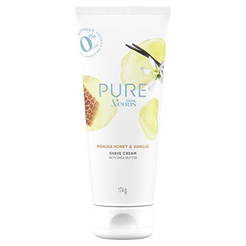 Gillette Venus Pure Shaving Cream, Manuka Honey and Vanilla, 174g