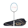 Li-Ning 3D Calibar X Combat Carbon Graphite Badminton Strung Racquet, Black/Lime