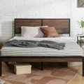 Zinus Single Bed Frame, Mory Bamboo and Metal Industrial Bed Frame, Bedroom Furniture
