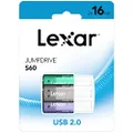 Lexar LJDS060016G-B3BUG 16GB USB 2.0 S60 USB Flash Drive 3 Pack Black