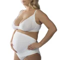 New Beginnings Women's Back support Tube Belly Band, White, Large US