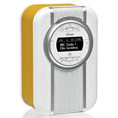 VQ DAB Radio VQ Christie DAB & DAB+ Digital Radio with FM, Bluetooth/NFC, Alarm Clock, Rotating Display & Enamel Fascia – Mustard, Mustard, (VQ-Christie-MD)