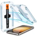 SPIGEN EZ Fit GLAS.tR Slim Screen Protector Designed for Samsung Galaxy S23 (2023) Auto Alignment Kit Premium Tempered Glass [2-Pack] - Clear