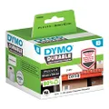 DYMO Label Writer Durable Polypropylene Label, 59 mm x 102 mm, White, 300 Count