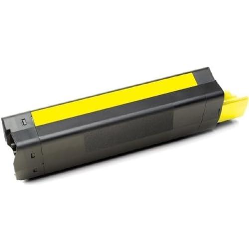 AUSJET Printing Ausjet 43872309 C5650 C5750 Yellow Premium Generic Toner, Yellow, 1 (60-OK5650Y-1P)