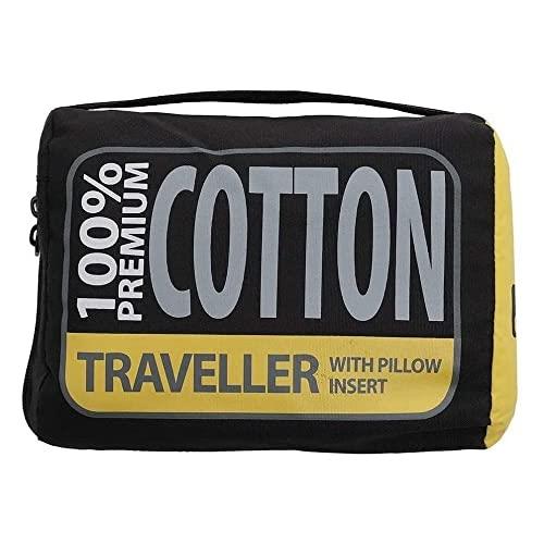 Sea to Summit Premium Cotton Travel Liner - Traveller (with Pillow Slip) Navy Blue