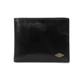 Fossil Men's Ryan Leather RFID-Blocking Bifold Passcase with Removable Card Case Wallet, Black