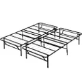 Zinus Smartbase King Bed Base Frame Foldable Premium Metal Heavy Duty Steel - Folding Bed Platform Mattress Foundation with Under Bed Storage