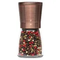 Pepper Grinder or Salt Shaker for Professional Chef - Best Spice Mill with Brushed Stainless Steel, Special Mark, Ceramic Blades, and Adjustable Coarseness (Copper)