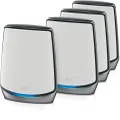 NETGEAR Orbi Whole Home WiFi 6 Tri-Band Mesh System (RBK854) | AX6000 Wireless Speed (Up to 6Gbps) | 4 Pack