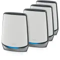 NETGEAR Orbi Whole Home WiFi 6 Tri-Band Mesh System (RBK854) | AX6000 Wireless Speed (Up to 6Gbps) | 4 Pack