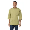 Chef Works Men's Morocco Chef Jacket, X-Small, Lime
