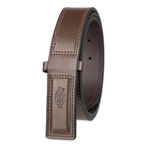 Dickies Men's No-scratch Mechanic Belt, Brown, Small (30-32)