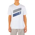 Hurley Men's Icon Slash Gradient T-Shirt, White, Small