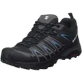 Salomon mens X Ultra Pioneer GTX Trail Running and Hiking Shoe Black/Magnet/Bluesteel 11 US