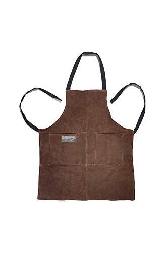 Outset F240 Leather Grill Apron, 0.25 x 26.5 x 29.75 inches, Brown Suede