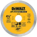 DEWALT Diamond Blade for Porcelain Tile, Wet/Dry, 4-1/2-Inch (DW4765), Yellow