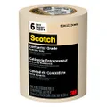 Scotch Contractor Grade Masking Tape, 0.94 inch x 60.1 Yard, 2020, 6 Rolls