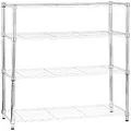 AmazonBasics 4-Shelf Shelving Unit - Chrome