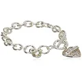 GUESS Women's Toggle Charm Bracelet, Silver, One Size