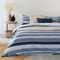 Bambury Indiana Quilt Cover Set, Single Bed, Blue