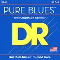 DR PB-45 Strings PURE BLUES™ - Quantum Nickel™ Bass Strings: Medium 45-105, Silver