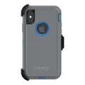 OtterBox Defender Series SCREENLESS Edition Case for iPhone Xs & iPhone X - Retail Packaging - Marathoner (Cowabunga Blue/Gunmetal Grey)