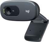 Logitech C270 HD Webcam, HD 720p/30fps, Widescreen HD Video Calling, HD Light Correction, Noise-Reducing Mic, for Skype, FaceTime, Hangouts, WebEx, PC/Mac/Laptop/MacBook/Tablet - Black