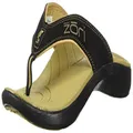 Neat Feat Men s Zori Sport Orthotic Slip-on Sandals Flip Flop, Black/Tan, 12 US