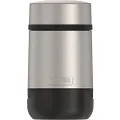 THERMOS Guardian Collection by Stainless Steel Food Jar 18 Ounce, Matte Steel/Espresso Black
