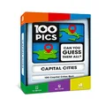 100 PICS Capital Cities Quiz Game - Educational Travel Trivia Flash Card Puzzle Games for Kids and Adults Learning Geography