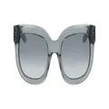 Dragon Flo LL Women's Sunglasses, Grey Crystal/Luma Lens Smoke Gradient