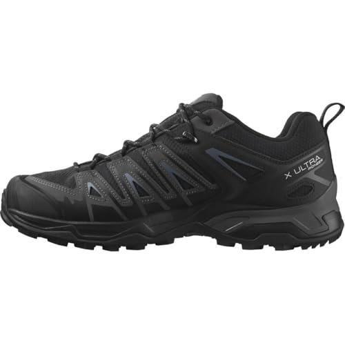Salomon Men's X Ultra Pioneer GTX Hiking Shoe, Black/Magnet/Bluesteel, 9 US