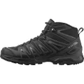 Salomon mens X Ultra Pioneer Mid GTX Trail Running and Hiking Shoe Black Magnet Monument 10.5 US