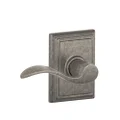Addison Trim with Accent Hall and Closet Lever, Distressed Nickel (F10 Acc 621 ADD)