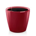 Lechuza Classico LS 21 Self Watering Plant Pot, Scarlet Red High Gloss, 22 cm Width x 20 cm Height