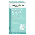 Healthy Care Ginkgo Biloba 2000mg - 100 Softgel Capsules | Supports memory, mental alertness and maintains cognitive function