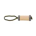 Dingo Gear Roller with 1 Handle Reinforced Dog Tug for Bite Training and Fun 15 x 3 cm, Jute