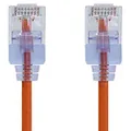 Monoprice Cat6A Ethernet Patch Cable- 1 feet- Orange | Snagless RJ45 550Mhz UTP Pure Bare Copper Wire 10G 30AWG 10-Pack - SlimRun Series