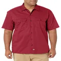 Dickies Men's Short Sleeve Work Shirt - 2X-Large - English Red