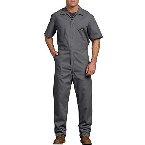 Dickies Men's Short-Sleeve Coverall, Gray, XX-Large Tall