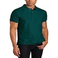 Lee Uniforms Men's Modern Fit Short Sleeve Polo Shirt, Hunter Green, Small
