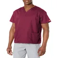 Dickies Women's EDS Signature Scrubs 86706 Missy Fit V-Neck Top, Wine, Large