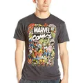 Marvel Men's Men's Avengers Comics Crew T-Shirt T Shirt, Charcoal Heather, Small US