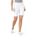 Lee Women's Relaxed Fit Bermuda Short, White, 12