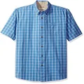Wrangler Authentics Men's Short Sleeve Classic Plaid Shirt, Rivera, S