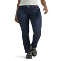LEE Women's Flex Motion Regular Fit Straight Leg Jean, Niagara, 8 Short