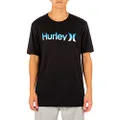 Hurley Men's One and Only Logo T-Shirt, Black, XX-Large