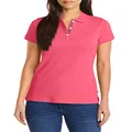 Nautica Women's Polo Shirt, Melon Pink, S